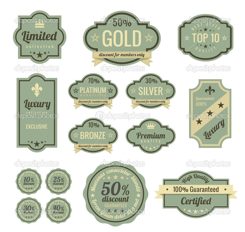 Vintage Logos Badges Templates