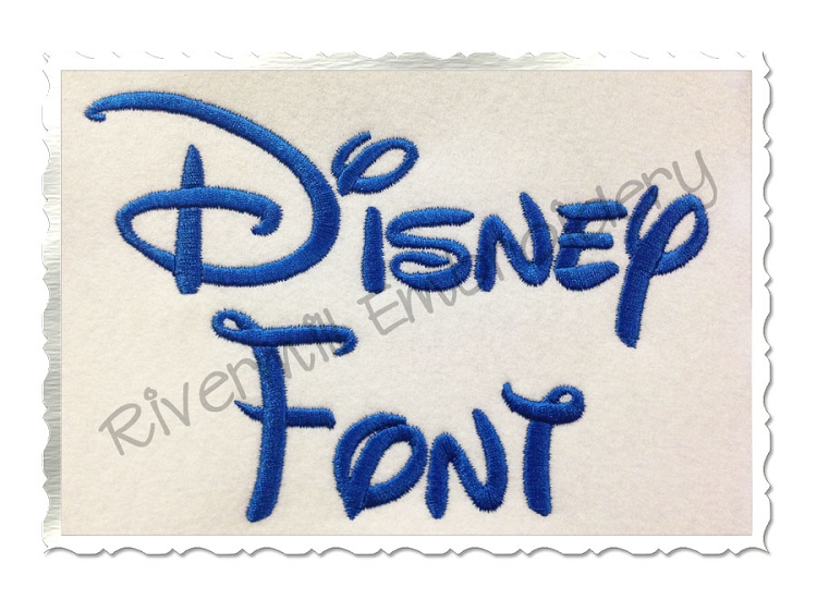 Walt Disney Font Machine Embroidery