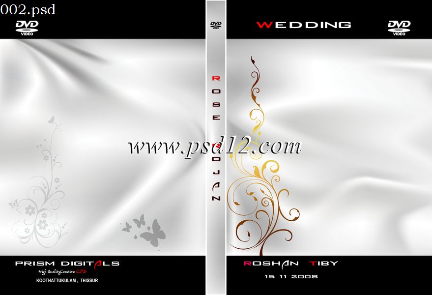 Wedding DVD Cover Template