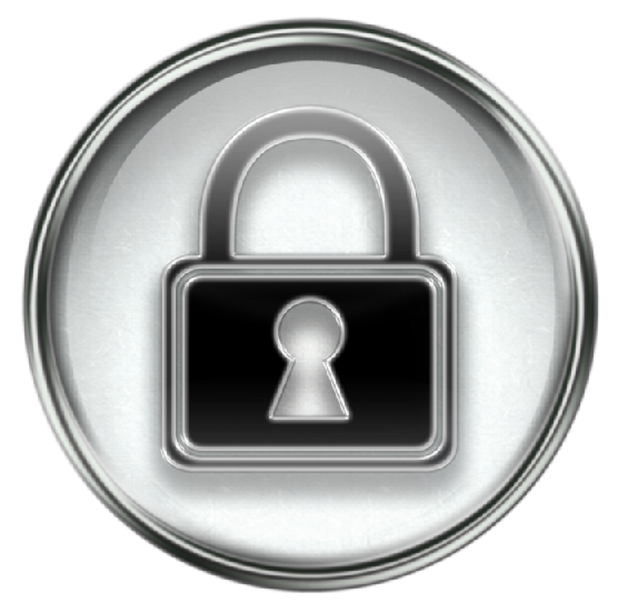 White Lock Icon