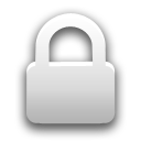 White Lock Icon