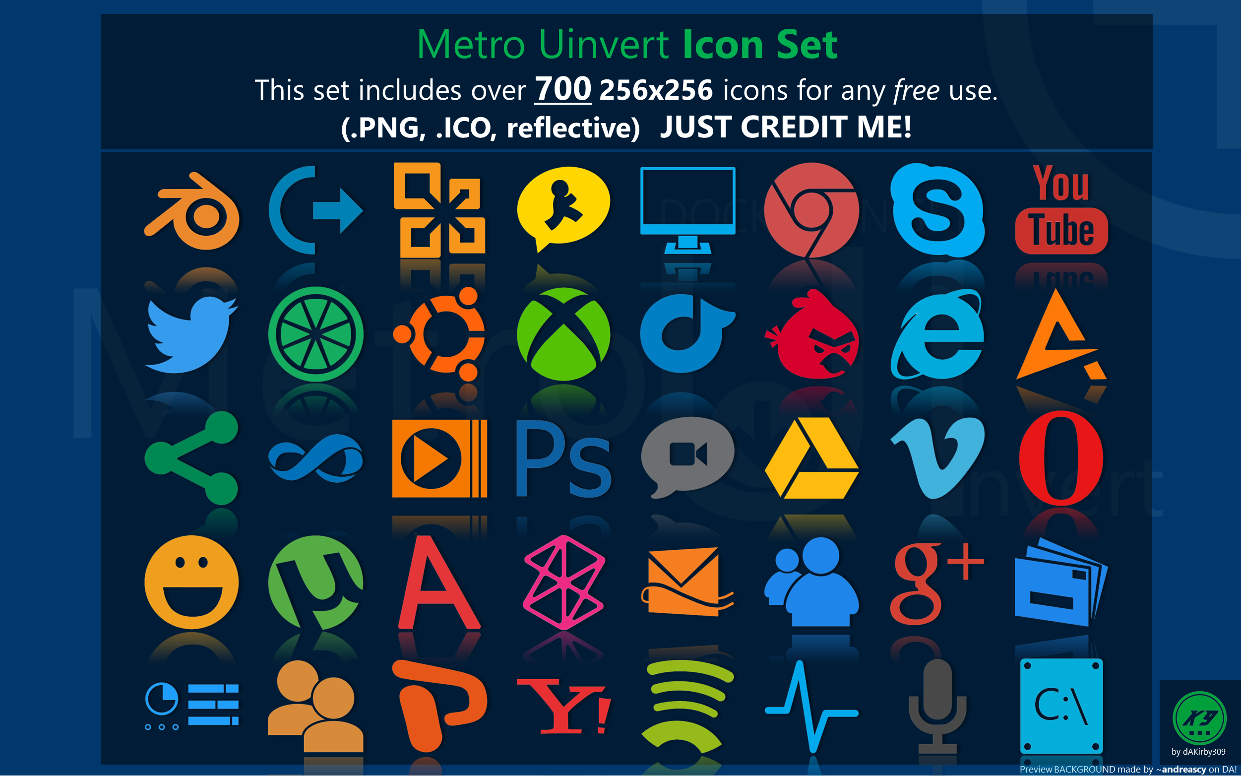 8 Metro Icon Pack Images