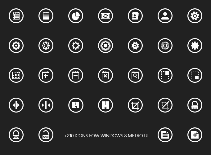 Windows Phone 8 Icon Set