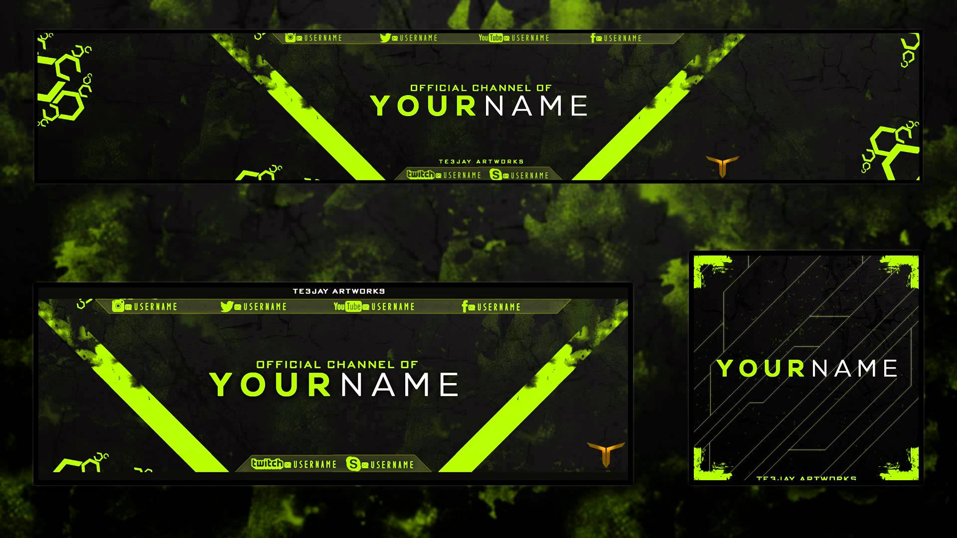 YouTube Banner Template 2015