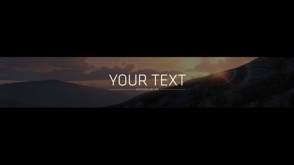 YouTube Banner Template