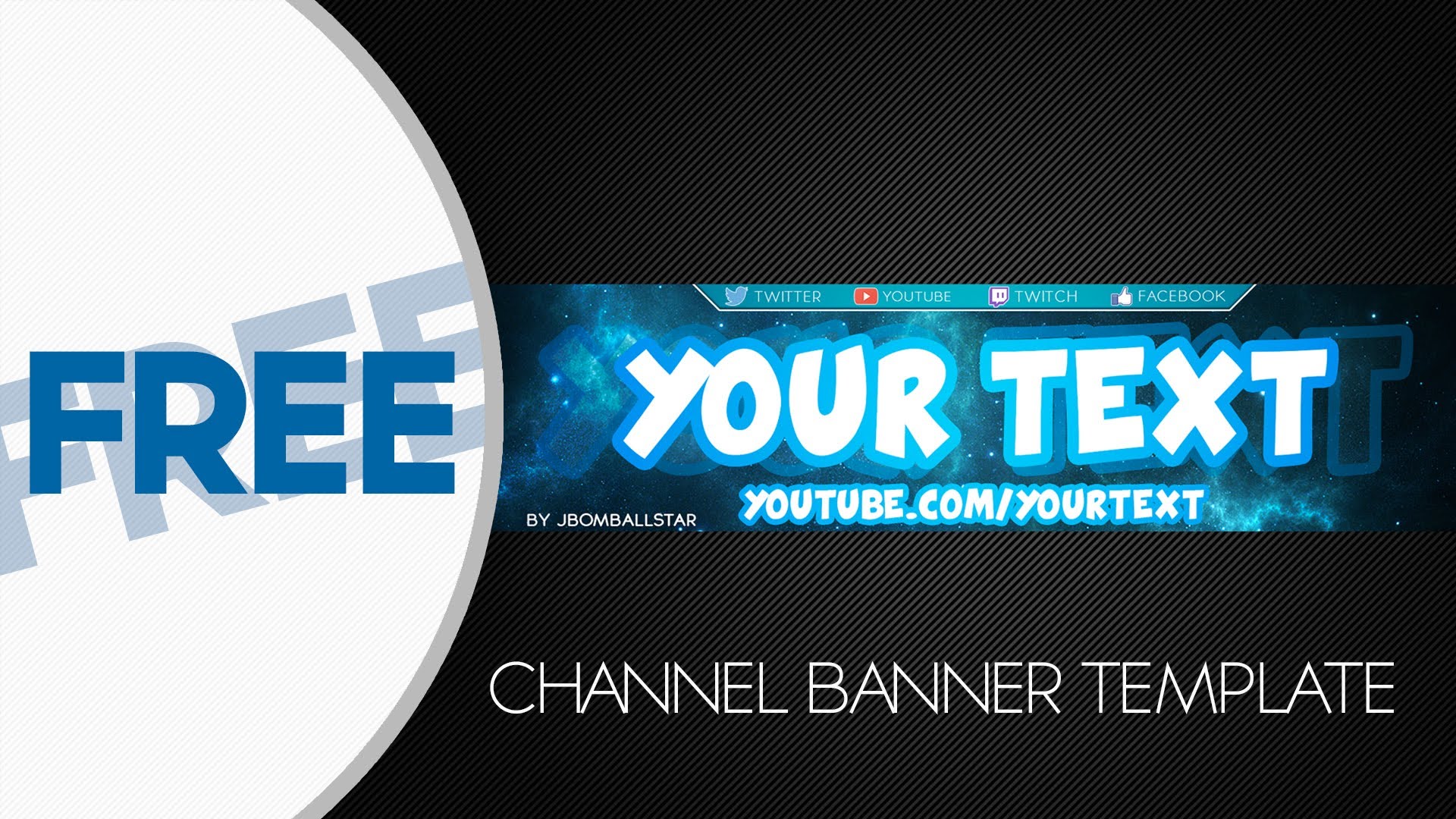 YouTube-Channel Banner Template