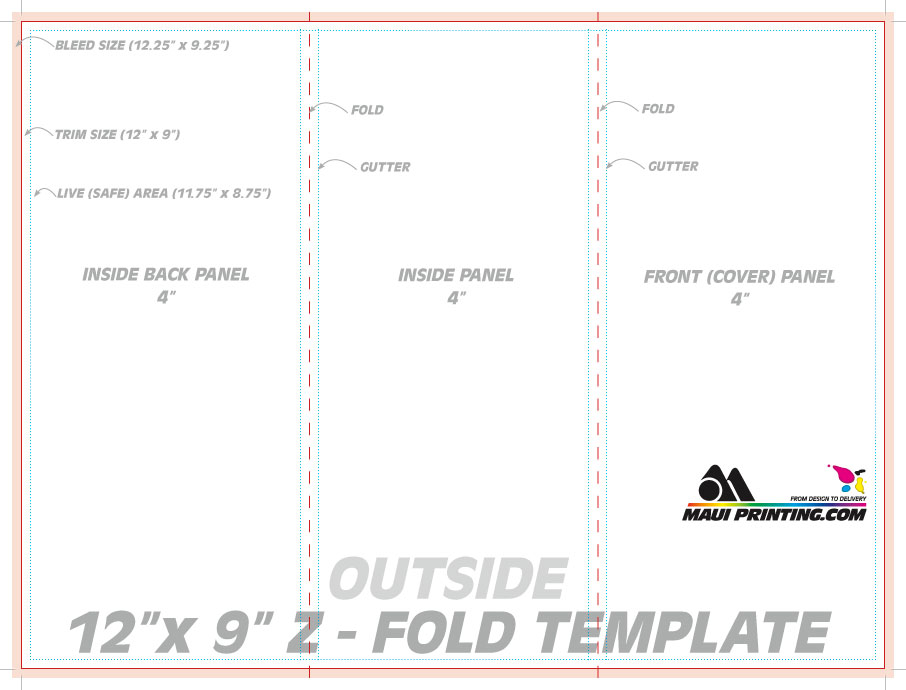 Z Fold Brochure Template