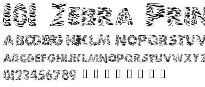 Zebra Print Font Free