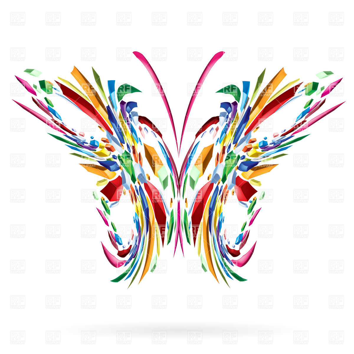 Abstract Butterfly Clip Art Free