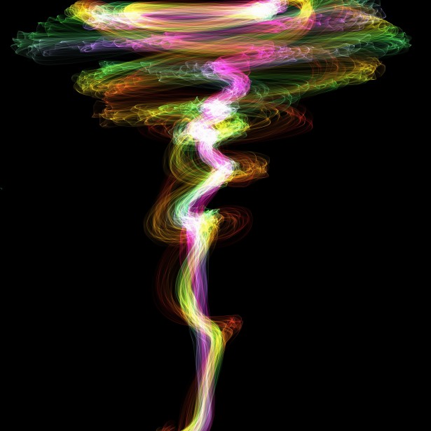 Abstract Tornado Art