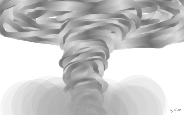 Abstract Tornado Painting