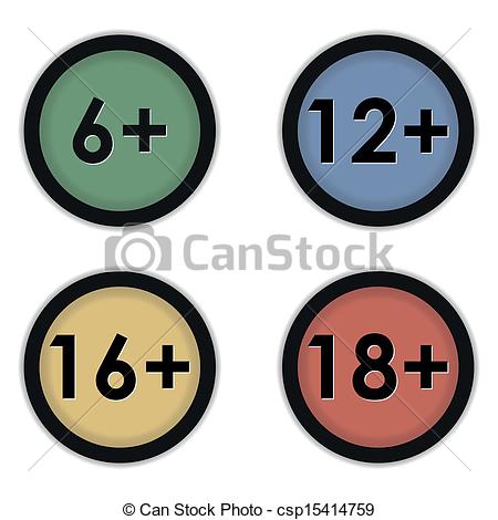 Age Restriction Clip Art