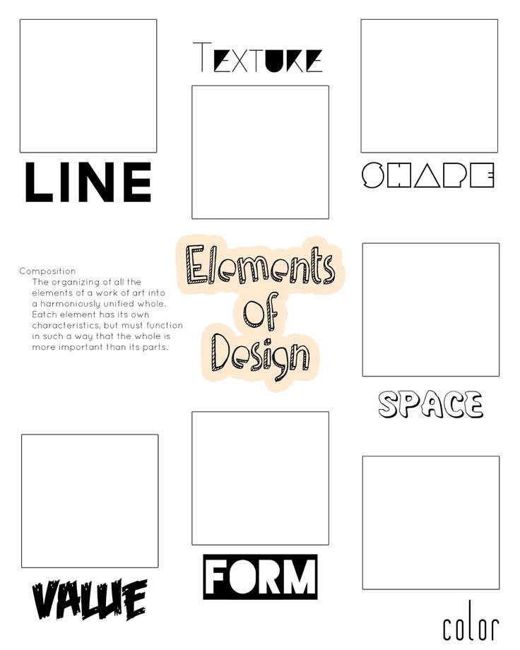 Art Elements and Principles Worksheet