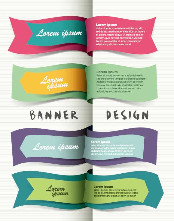 14 Simple Banner Vector Images