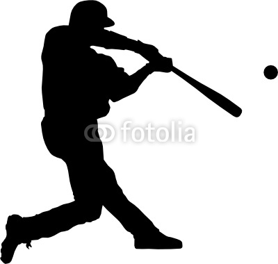 Baseball Player Silhouettes Vector