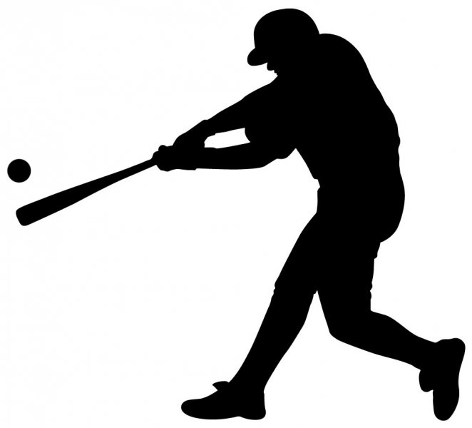 Baseball Silhouette Wall Decals