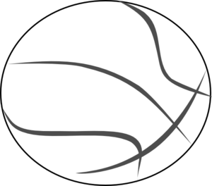 Basketball Clip Art Black and White