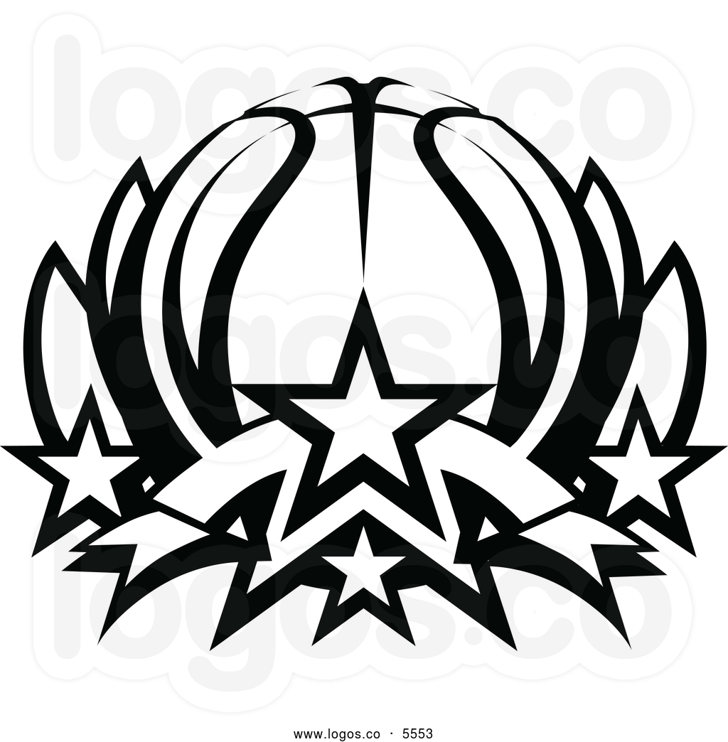 Basketball Clip Art Black and White