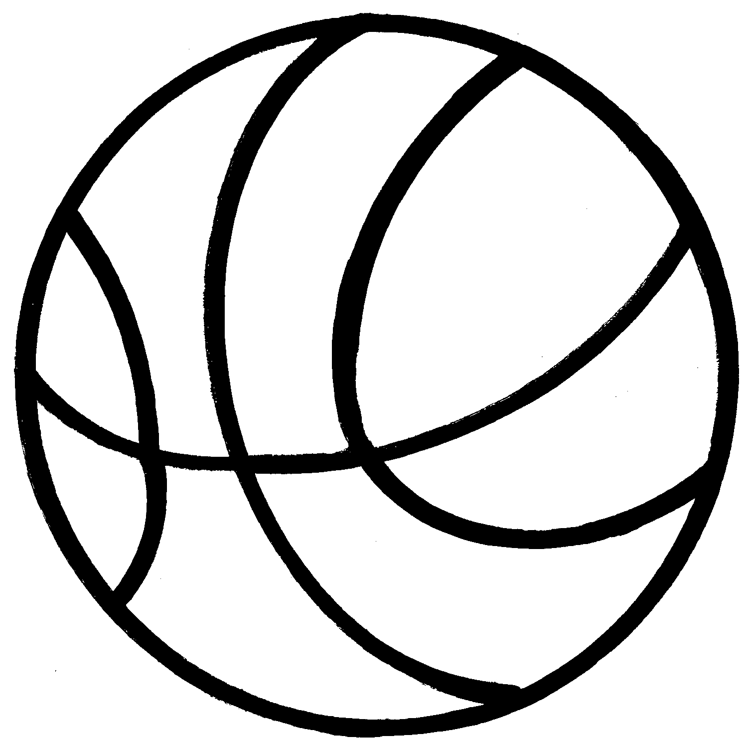 Basketball Clip Art Black and White