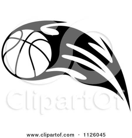 Basketball Clip Art Black and White