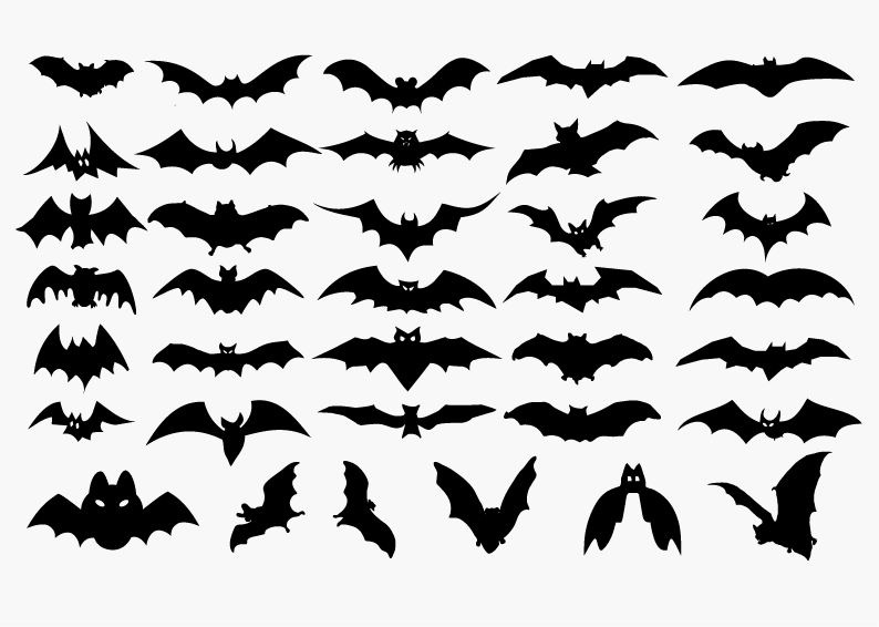 Bat Silhouette Vector Bat Silhouette Vector