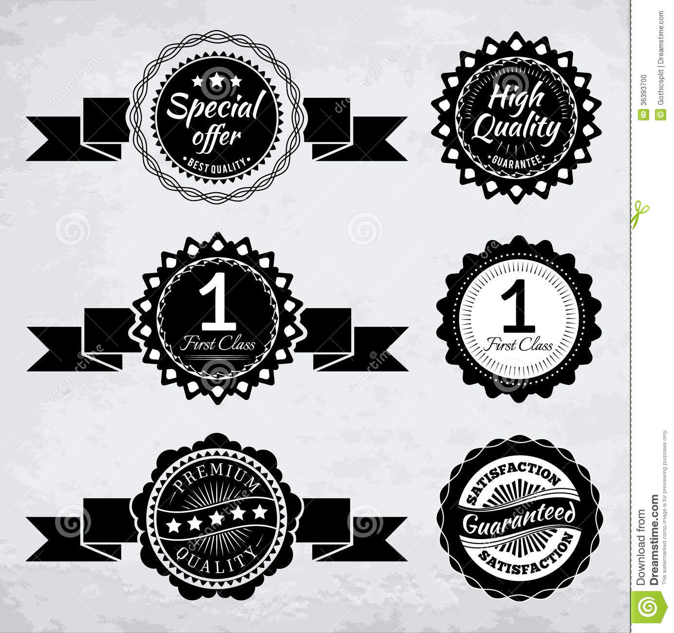 10 Black And White Oval Design Retro Badge Vectors Images