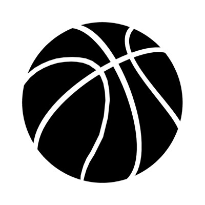Black and White Basketball