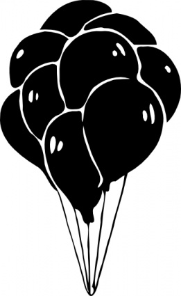 Black Balloon Clip Art Free