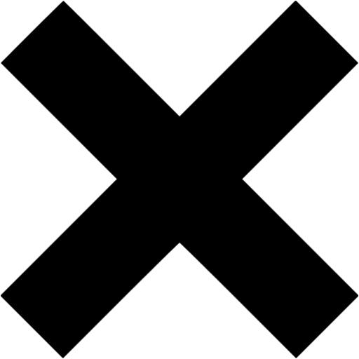 Black X Symbol