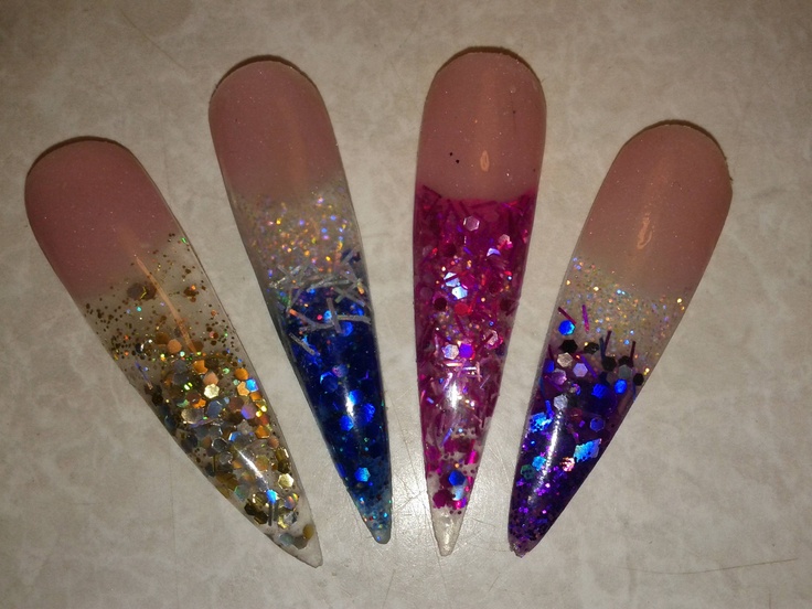 Bling Stiletto Nails Designs