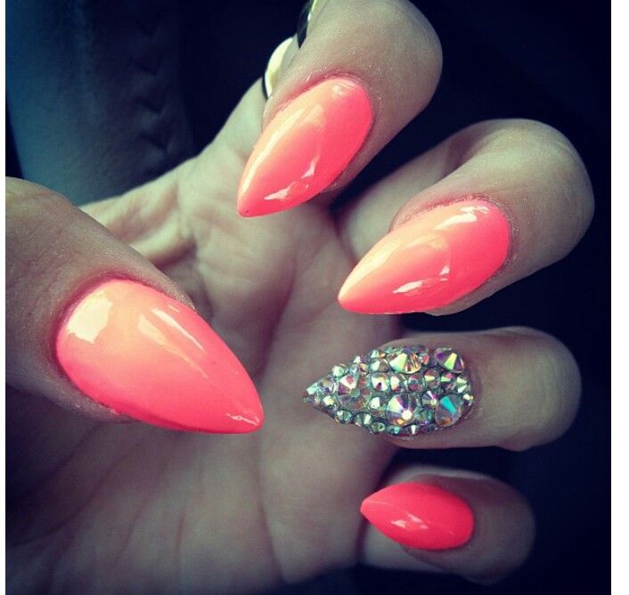 Bling Stiletto Nails Designs