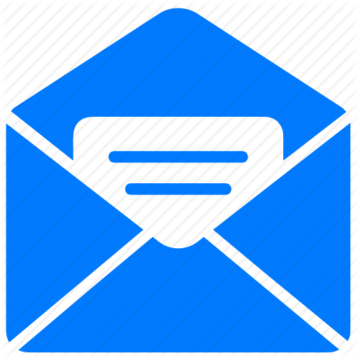Blue Email Envelope Icon Blue Email Envelope Icon