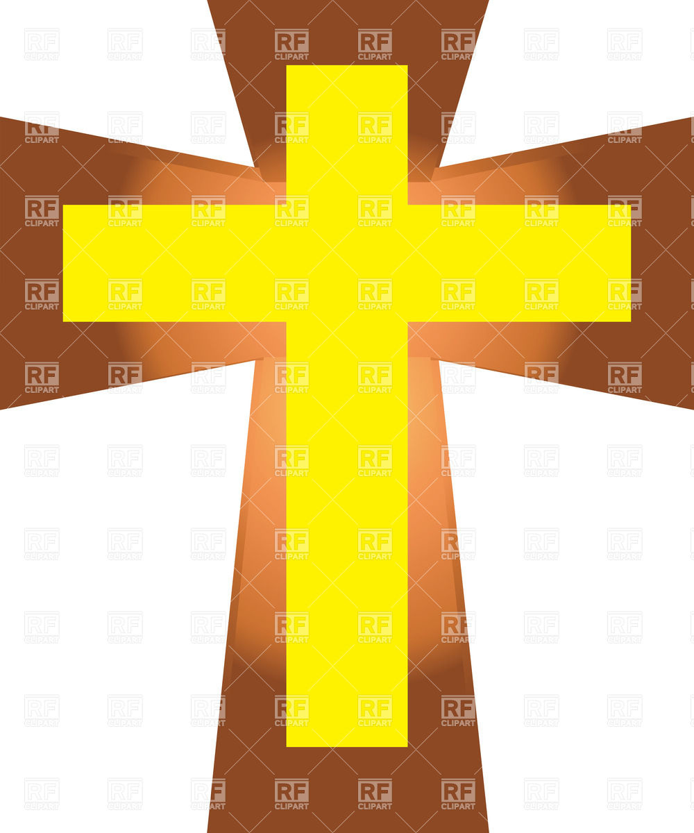 Brown Cross Free Christian Clip Art