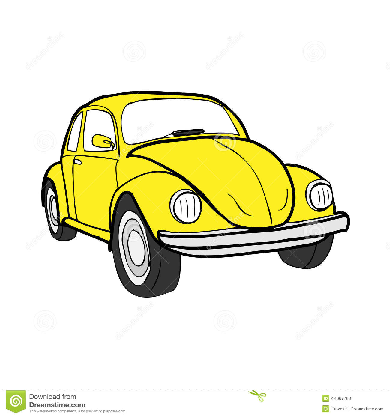 Cartoon Beetle Bug Car Cartoon Beetle Bug Car
