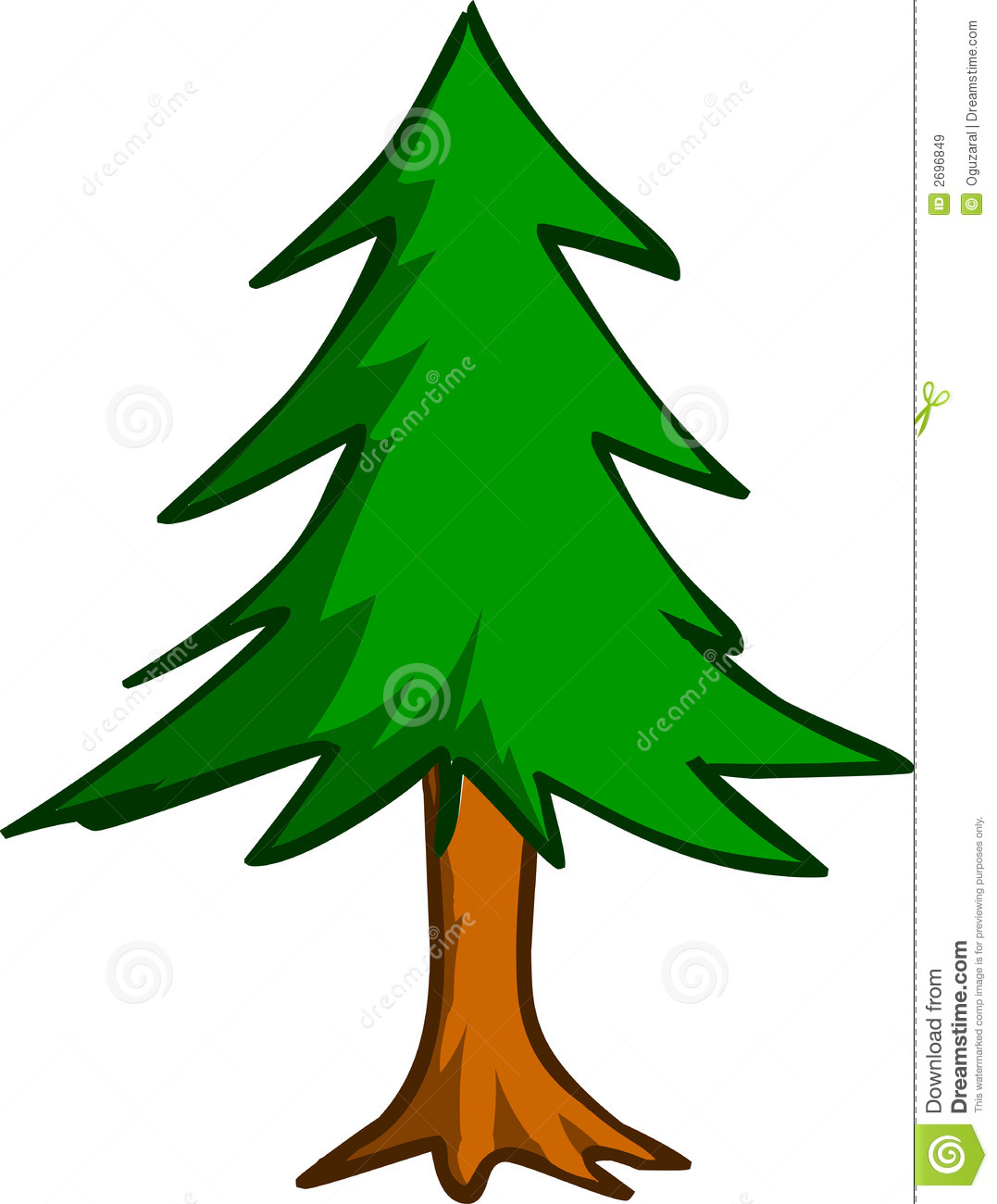 Cartoon Pine Tree Clip Art