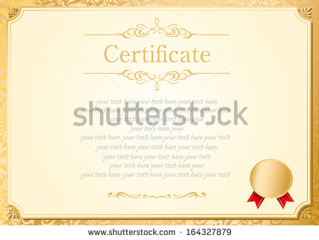 Certificate Frame Template