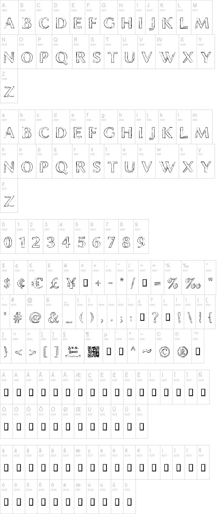 Chalk Line Font Outline Chalk Line Font Outline