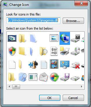 Change Desktop Icons Windows 7