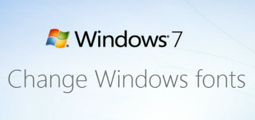 Change Font Windows 7