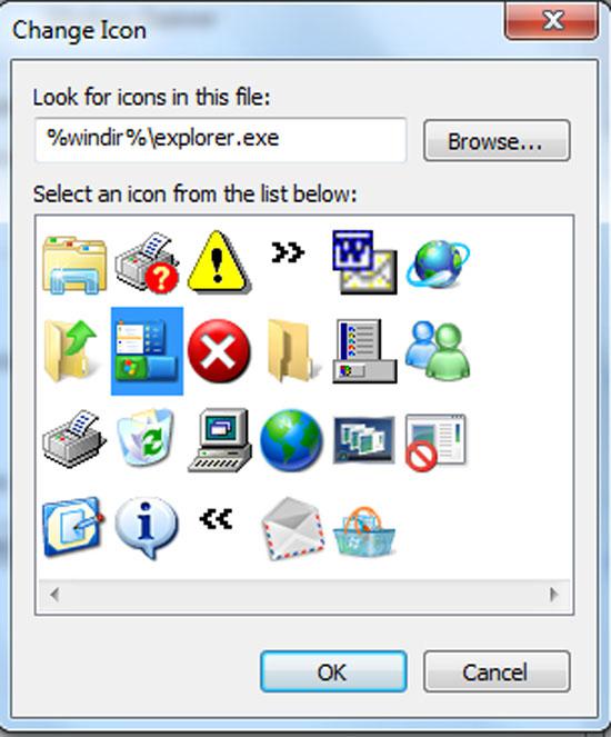 Change Taskbar Icons Windows 7