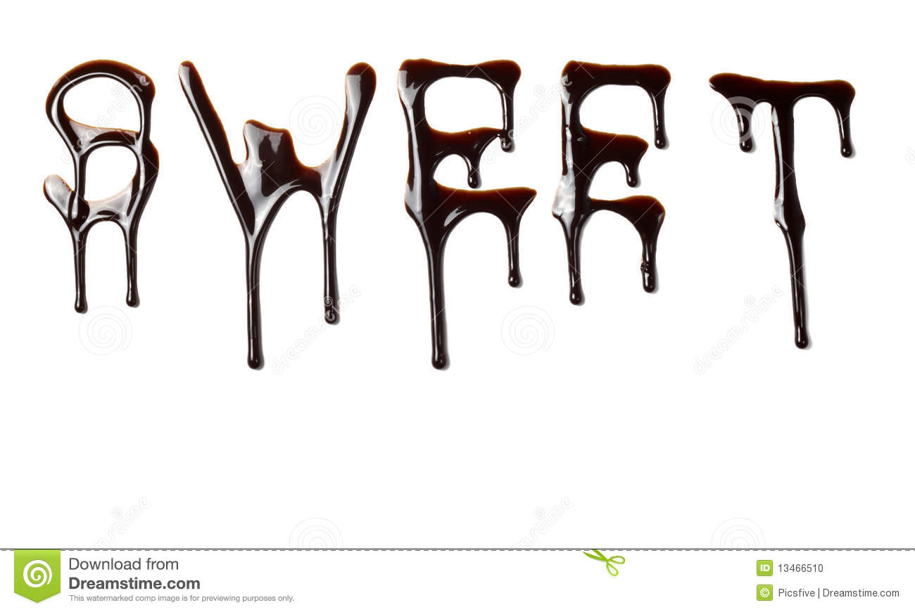 Chocolate Dripping Letters
