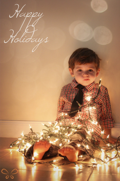 Christmas Card Picture Ideas with Lights