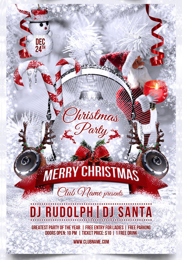 Christmas Party Flyer Template