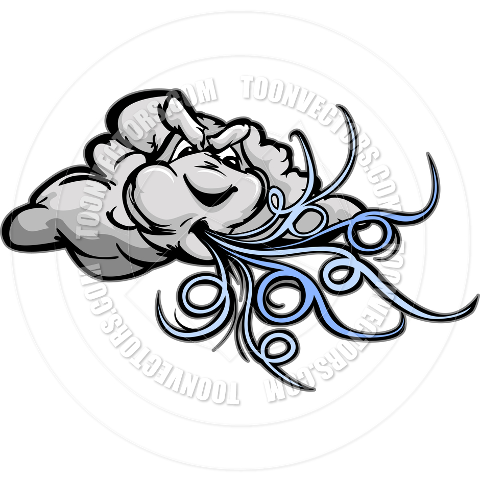 Cloud Blowing Wind Clip Art