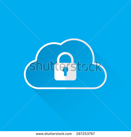 Cloud Data Security Icon Cloud Data Security Icon