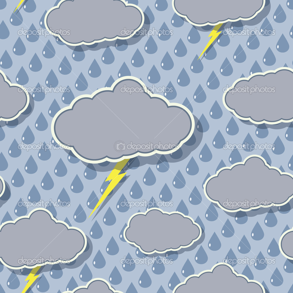 Clouds Seamless Pattern Vector