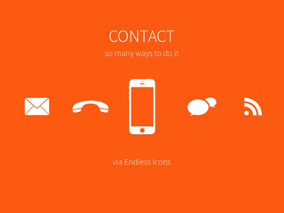 Contact Us Icon Set