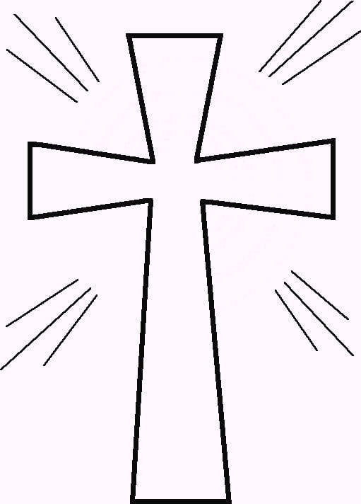 Cross Coloring Page Template Cross Coloring Page Template