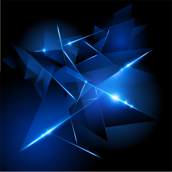 Dark Blue Abstract Tech Background