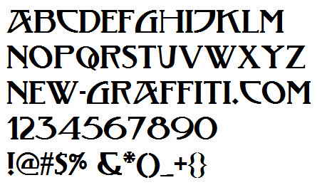 Decorative Font Styles Alphabet